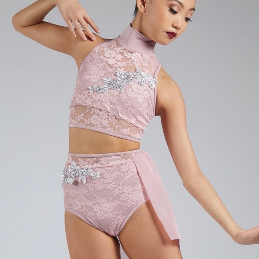 Pink two piece lyrical costume